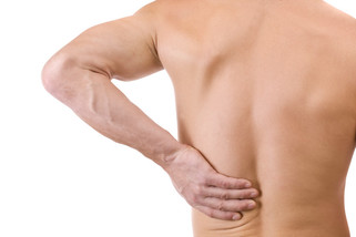 man with low back pain